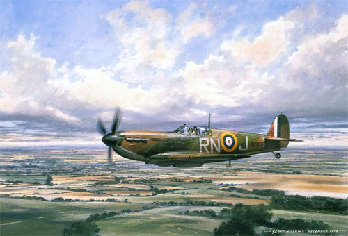 Spitfire on Patrol - Scenes of the Battle of Britain print