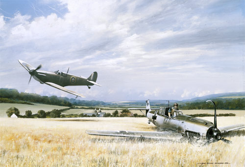 Victory over Kent - Scenes of the Battle of Britain print
