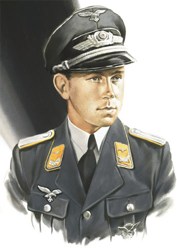Oberleutnant Ulrich Steinhilper - Individuals print