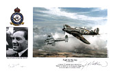 Wing Commander Jack Rose MBE, CMG, DFC - Fight for the Sky - Pilot Portrait print