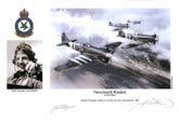 Flight Lieutenant Jack Stafford - Newchurch Raiders - Pilot Portrait print